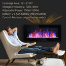 41-Inch Wall Mounted Fireplace with 7 Colour LED Flame Effect