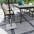 Umbrella Base Weights, 46lbs Grey Stone Look Umbrella Base Stand for Patio Umbrellas - Seasonal Overstock