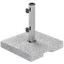 Umbrella Base Weights, 46lbs Grey Stone Look Umbrella Base Stand for Patio Umbrellas - Seasonal Overstock