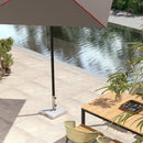 Umbrella Base Weights, 46lbs Grey Stone Look Umbrella Base Stand for Patio Umbrellas - Seasonal Overstock