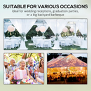 Canopy Tents, 20' x 40' Large White Heavy Duty Canopy Tent with Enclosure and Windows for Weddings, Parties and Events - Seasonal Overstock