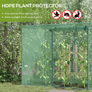 6.5' x 3.3' Mesh Garden Protection Cover with Zipper Door - Green