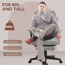 Office Chairs, The Beaumont XL Executive High Back Office Chair, Big and Tall Size up to 400 lbs - Grey - Seasonal Overstock