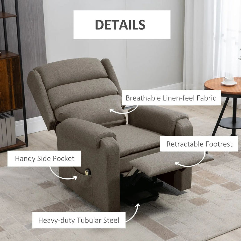 Tucker Brown Powered Lift Chair Recliner