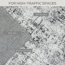 Area Rugs, Metro Skyline Modern Abstract Washable Area Rug by Sahara Design - Seasonal Overstock