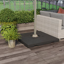 Umbrella Base Weights, 4 Piece Base Weight Set for Cantilever Umbrellas 264 lbs Sand Fill, 176 lbs Water Fill - Seasonal Overstock