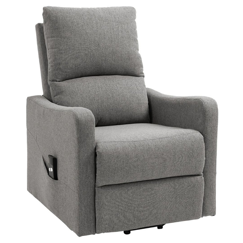 Fynn Grey Electric Powered Lift Assist Recliner Sleeper Chair