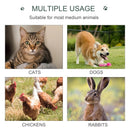 Dog Kennel, 4' x 4' Solid Steel Fence Outdoor Dog Kennel with 4.5' Height and Oxford Canopy Cover - Seasonal Overstock