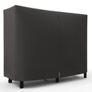 4ft Steel Outdoor Firewood Rack with Adjustable Length and Weather Protection Cover