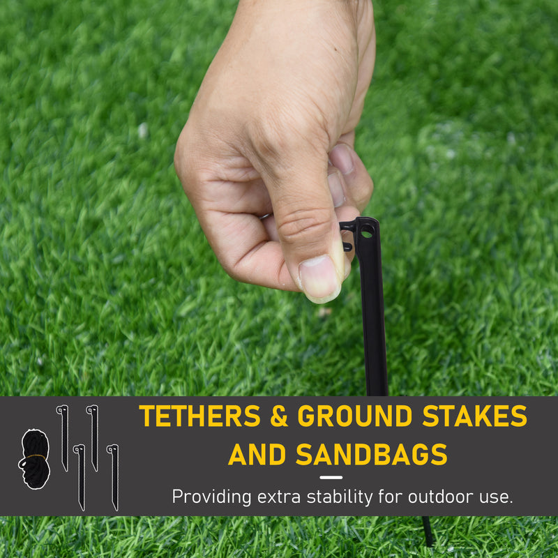 Tethers and Ground Stakes for Inflatable Holiday Display of Snow Family 