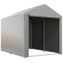 Portable Sheds, 5.2' x 7' Portable Outdoor Storage Shed with All-Season Waterproof Cover - Light Grey - Seasonal Overstock