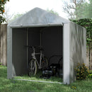 Portable Sheds, 5.2' x 7' Portable Outdoor Storage Shed with All-Season Waterproof Cover - Light Grey - Seasonal Overstock