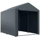 Portable Sheds, 5.2' x 7' Portable Outdoor Storage Shed with All-Season Waterproof Cover - Dark Grey - Seasonal Overstock