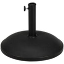 Umbrella Base Weights, 55lbs Black Round Patio Umbrella Base 20-in Diameter - Seasonal Overstock