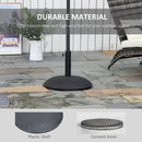 Umbrella Base Weights, 55lbs Black Round Patio Umbrella Base 20-in Diameter - Seasonal Overstock