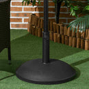 Umbrella Base Weights, 55lbs Black Round Patio Umbrella Base 20-in Diameter - Seasonal Overstock