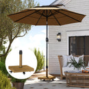Umbrella Base Weights, 57lbs Rolling Umbrella Base for Patio Umbrellas in Natural Wood Colour - Seasonal Overstock