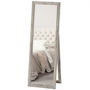 Mirrors, 58" x 20" Grey Wood Grain Floor Standing Mirror, Full Body Mirror for Bedroom - Seasonal Overstock
