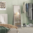 Mirrors, 58" x 20" Grey Wood Grain Floor Standing Mirror, Full Body Mirror for Bedroom - Seasonal Overstock