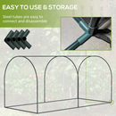 8' x 4' Mesh Garden Protection Crop Cage Cover with 2 Zipper Doors - Green