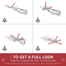 Christmas Trees, 7.5ft Artificial Flocked Pine Christmas Tree with Steel Base and 1300 Branches - Seasonal Overstock