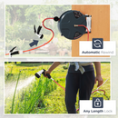 Gardening Accessories, 49ft Retractable Wall Mounted Garden Hose Reel with Swivel Mount and Lock in Length - Seasonal Overstock