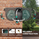 Gardening Accessories, 100ft Retractable Wall Mounted Garden Hose Reel with Lock-in Length - Seasonal Overstock