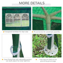 Canopy Tents, 10' x 29' Green Party Canopy Tent with 5 Wall Panels - Seasonal Overstock