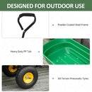 Gardening Accessories, Garden Dump Cart with 75L Tipping Bin, 10in Pneumatic Tires - Holds up to 440 lbs - Seasonal Overstock