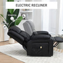 Lift Chairs, Luxharbor Lane Powered Lift Assist Recliner Chair with Remote Control - Black Faux Leather - Seasonal Overstock