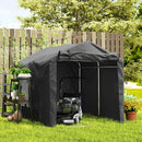 5' x 7.2' Portable Outdoor Bicycle Storage Shed with All-Season Waterproof Cover - Black