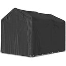 5' x 7.2' Portable Outdoor Bicycle Storage Shed with All-Season Waterproof Cover - Black