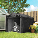5' x 7.2' Portable Outdoor Bicycle Storage Shed with All-Season Waterproof Cover - Black