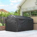 5' x 7.2' Portable Outdoor Bicycle Storage Shed with All-Season Waterproof Cover - Black