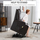 Lift Chairs, West Haven Power Lift Chair Recliner with Remote and Cup Holders - Brown - Seasonal Overstock