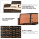 Patio Furniture, Fenton Falls Rattan Outdoor Patio Sofa - Brown - Seasonal Overstock