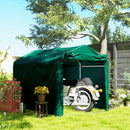 Portable Sheds, 5' x 7.2' Portable Outdoor Bicycle Storage Shed with All-Season Waterproof Cover - Dark Green - Seasonal Overstock