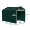 Portable Sheds, 5' x 7.2' Portable Outdoor Bicycle Storage Shed with All-Season Waterproof Cover - Dark Green - Seasonal Overstock