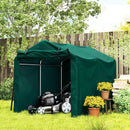 Portable Sheds, 5' x 7.2' Portable Outdoor Bicycle Storage Shed with All-Season Waterproof Cover - Dark Green - Seasonal Overstock