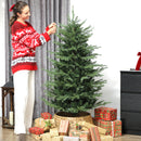 5ft Artificial Christmas Tree with Dense Ponderosa Fir Realistic Branches, Easy Assembly