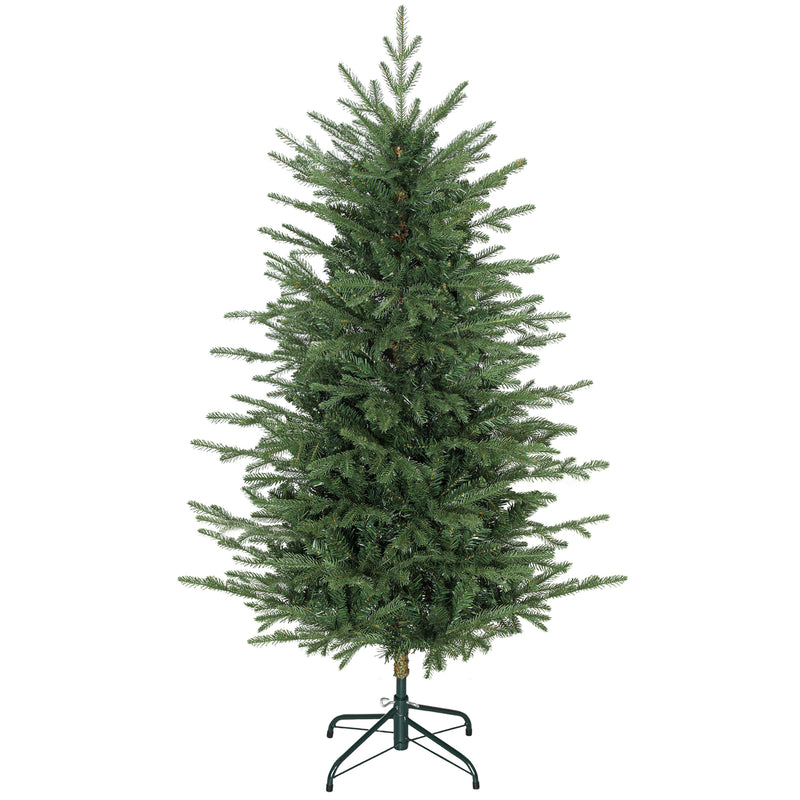5ft Artificial Christmas Tree with Dense Ponderosa Fir Realistic Branches, Easy Assembly