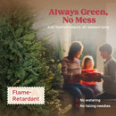 5ft Artificial Christmas Tree with Dense Ponderosa Fir Realistic Branches, Easy Assembly