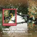 5ft Artificial Christmas Tree with Dense Ponderosa Fir Realistic Branches, Easy Assembly