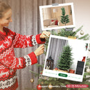 5ft Artificial Christmas Tree with Dense Ponderosa Fir Realistic Branches, Easy Assembly