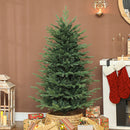 5ft Artificial Christmas Tree with Dense Ponderosa Fir Realistic Branches, Easy Assembly
