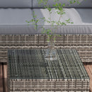 Manhattan Bay 4pc Outdoor Patio Corner Sectional Sofa with Table - Light Grey