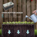 5' x 3' Raised Garden Planter Box Galvanized Steel - 24in Deep - Dark Grey