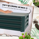 Set of 2 Raised Garden Planter Boxes 43" X 20" Galvanized Steel - 12in Deep - Green