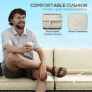 Patio Furniture, Chestnut Cove 6pc Modular Outdoor Patio Set Sectional Sofa - Khaki Brown - Seasonal Overstock