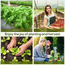 26' x 10' x 7' Extra Large Walk-In Portable Greenhouse with Peaked Roof - White